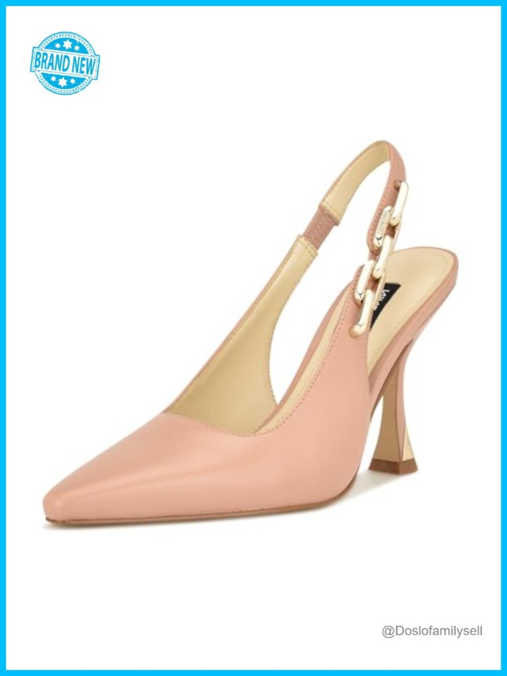 Nine West Veroni Women's Pointed Toe Stiletto Heels Faux Leather